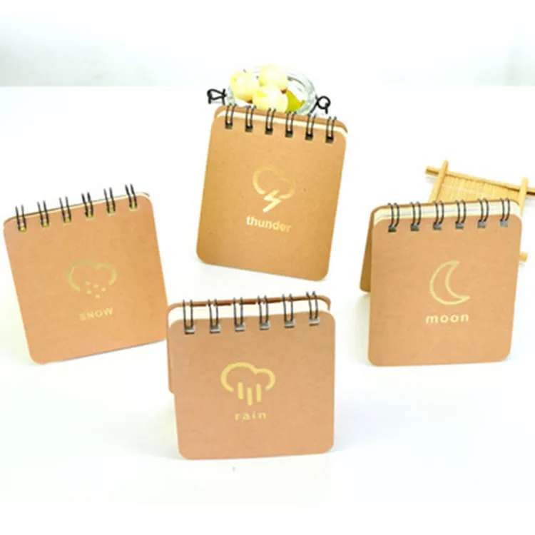 Small size Korean notebook with blank paper spiral notebook