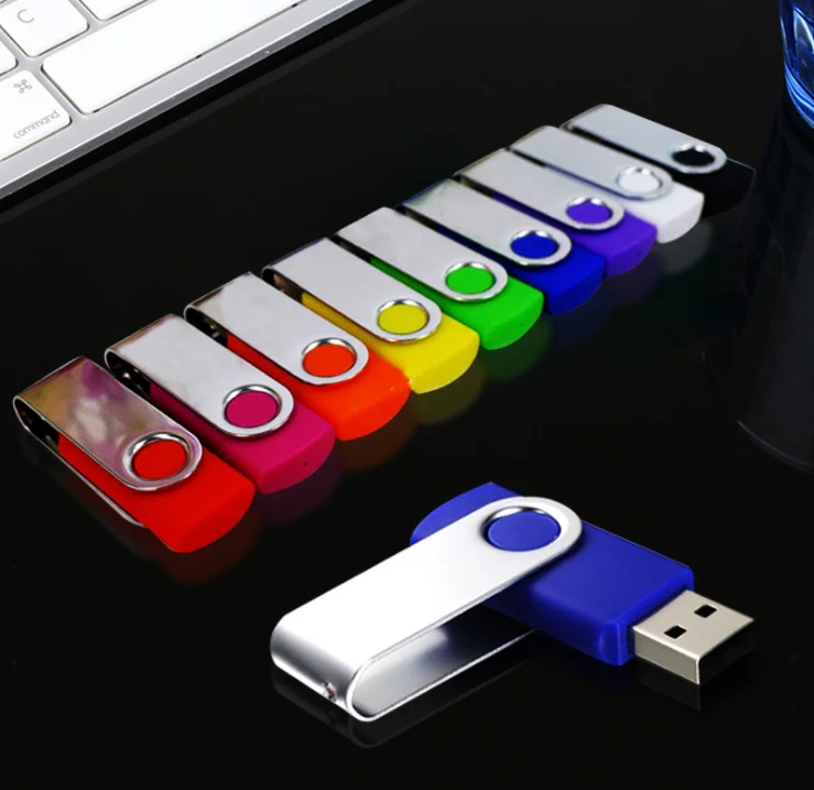 Custom logo software download Swivel Usb 3.0 Flashes Pendrive 4Gb 8Gb 16Gb 32Gb 64Gb 128Gb Twister Usb Flash drive