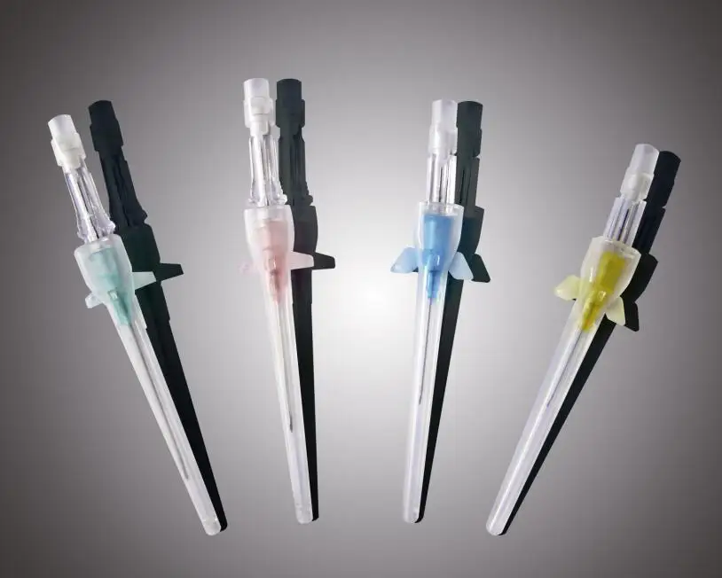 iv cannula with port and wings  for infusion 14G 16G 18G 20G 22G 24G 26G