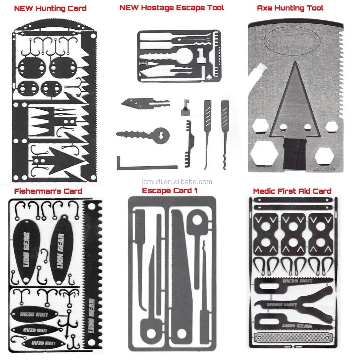 newest 4pcs survival tools can make up a pocket stove when camping