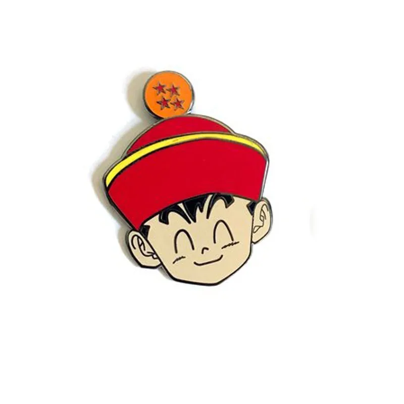 Good quality soft enamel pin dragon ball cartoon character brooch pin