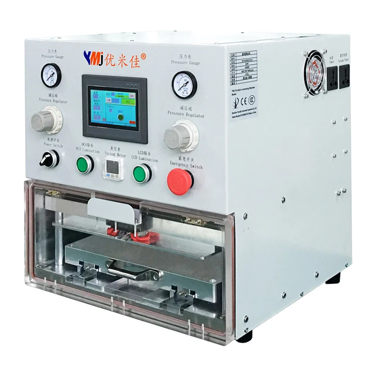 YMJ Newest Automatic Universal oca Lamination Machine for all kind of plate and curved screen