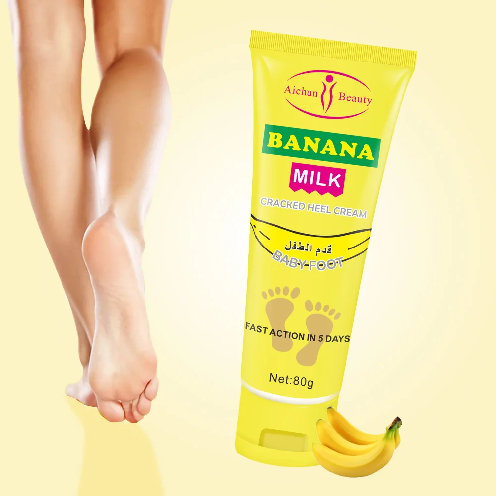 banana milk  foot cream care prevent dry crack repair moisturize moisturizing hand foot nourishing cream