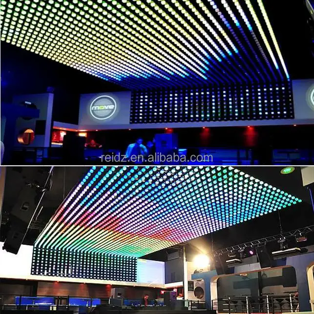 DMX rgb Pixel panel light dj booth bar counter nightclub decoration