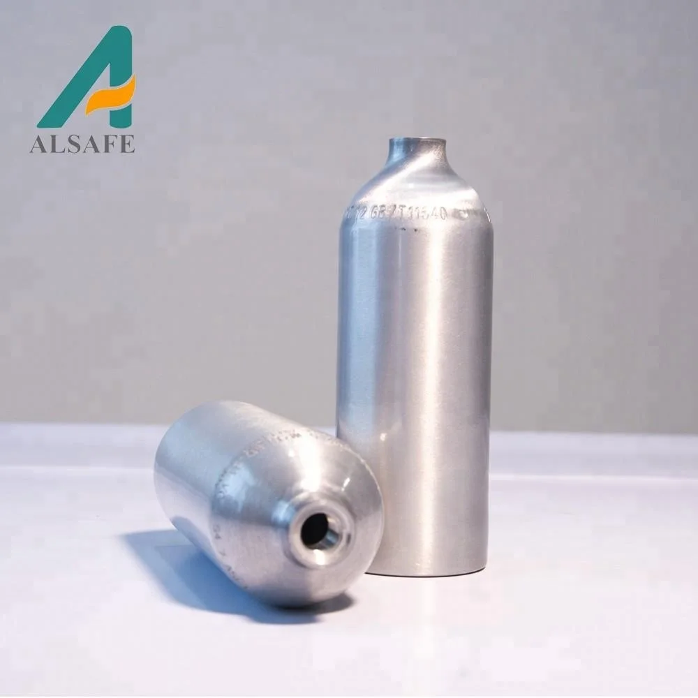 High pressure aluminum small industry o2  gas cylinder