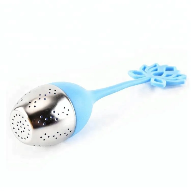 OEM ODM Portable Ball-Shaped Tea Leaker Stainless Steel Set for Tea Making Kitchen Supplies with Silicone Filter Tea Bag