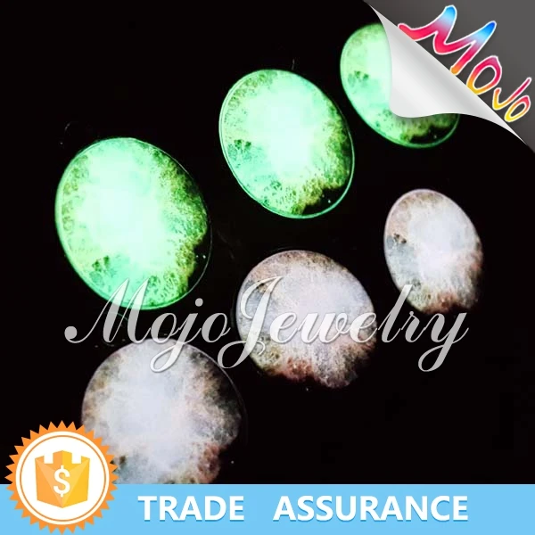 Отпечатано новый абстрактный узор на светятся в темноте шарм мода бижутерия для ожерелья и браслеты