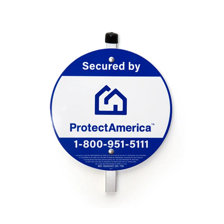 China factory Custom American reflective home adt security sign