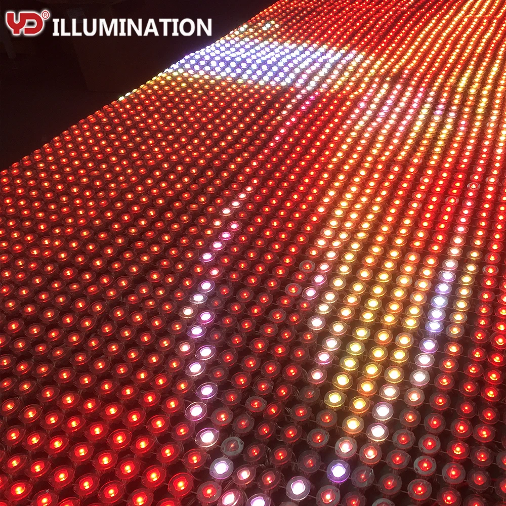 YD Illumination  led flexible curtain screen energy saving and long lifespan media facade