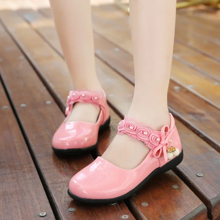 
Beautiful Girls Shoes China Factory Dress Shoes Kids Princess Shoes 