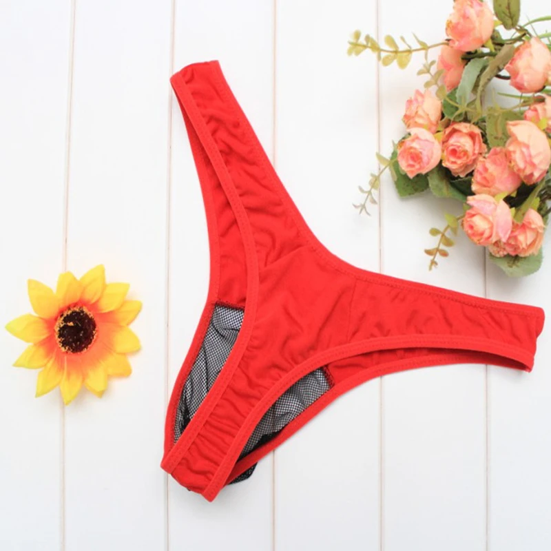 Горячая Распродажа, сексуальные мужские стринги, прозрачные стринги, Сетчатое нижнее белье