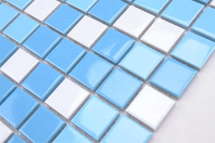 classic dark blue modern glazed porcelain ceramic mosaic tile for swimming pool floor border tiles swimming pool mosaics