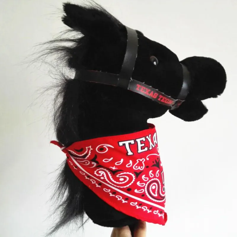 Customized Plush Hobby Horse Stick Toy With Sound and Wheels