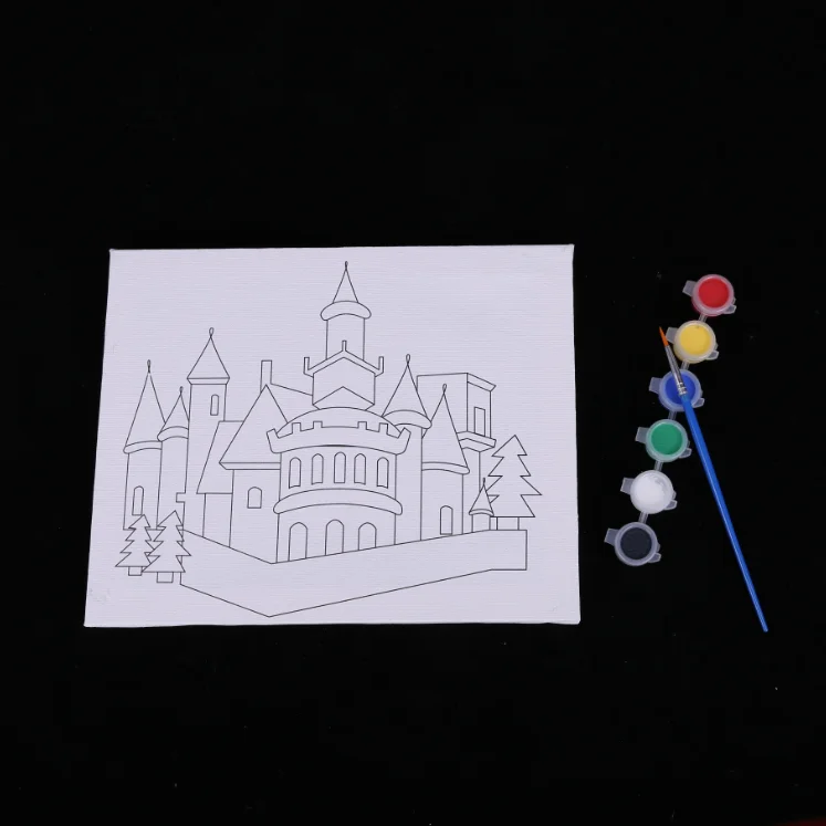 Бренд BOMEIJIA, 8 цветов, 20*25 см, китайский профессиональный поставщик, набор для рисования на холсте для детей, оригинальный дизайн для творчества, для студентов