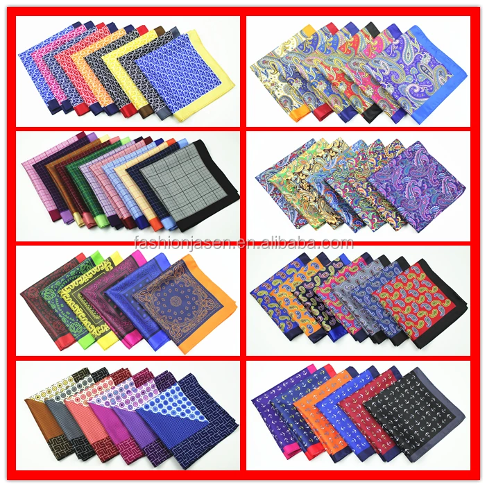  Модный Карманный квадрат с цифровой печатью на заказ