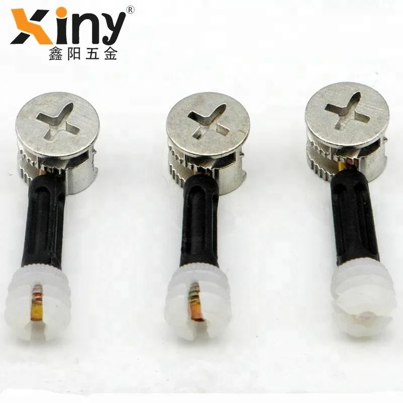 Hardware 3 in 1 Plastic Furniture Cam Lock Fittings Connector Fitting