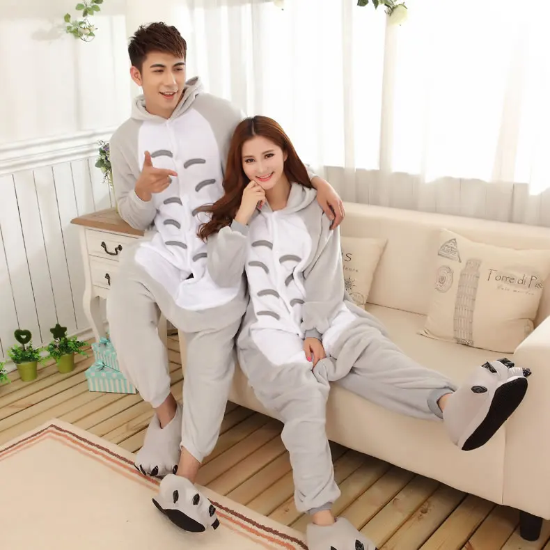 AIMINYZ Brand custom soft and warm adult onesie pyjamas flannel toilet pajama set cute animals onesie pajamas for winter