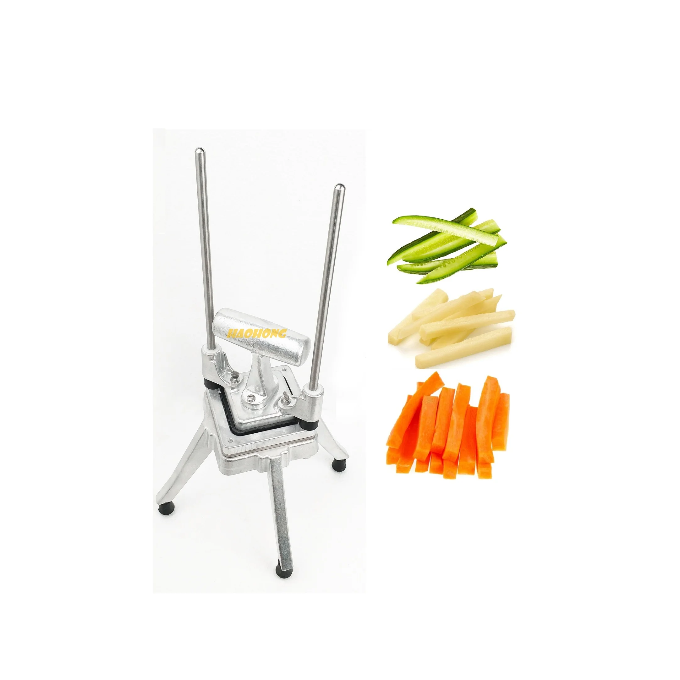 high quality commercial 3/8 inch manual aluminum easy vegetable fruit dicer chopper machine slicer