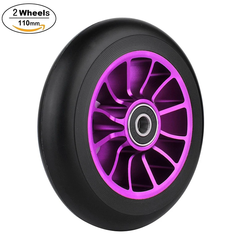 125 мм, 110 мм, 100 мм, высокая производительность сплава Wonder Fox Pro Дети Спорт скутер колеса