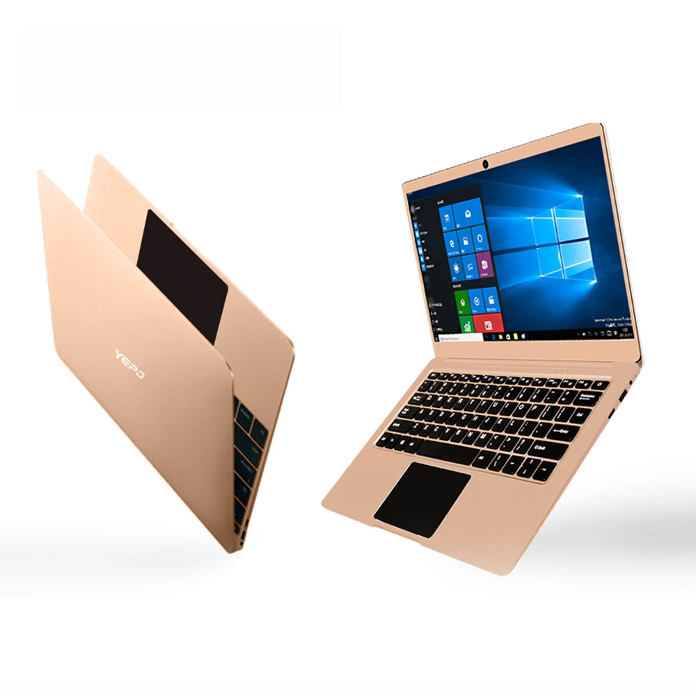 
YEPO 737A 13.3 Inch Notebook Computer FHD 1920*1080 IPS Apollo Lake J3455 CPU 6GB RAM 256GB SSD Gold Metal Laptop 