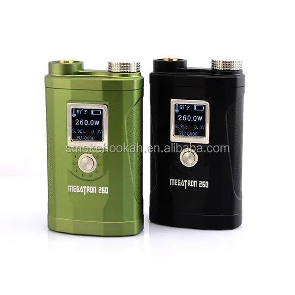 2016 New coming !!!VV VW mechanical mod 260W MegaTron vapor mod 3 pcs battery suit 18650 Battery 260 Box Mod Megatron from china