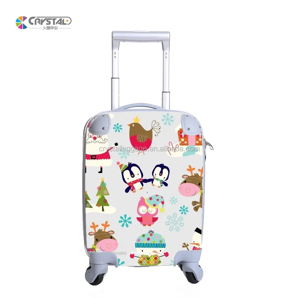 Cute kid rolling travel luggage cheap kids luggage wholesale