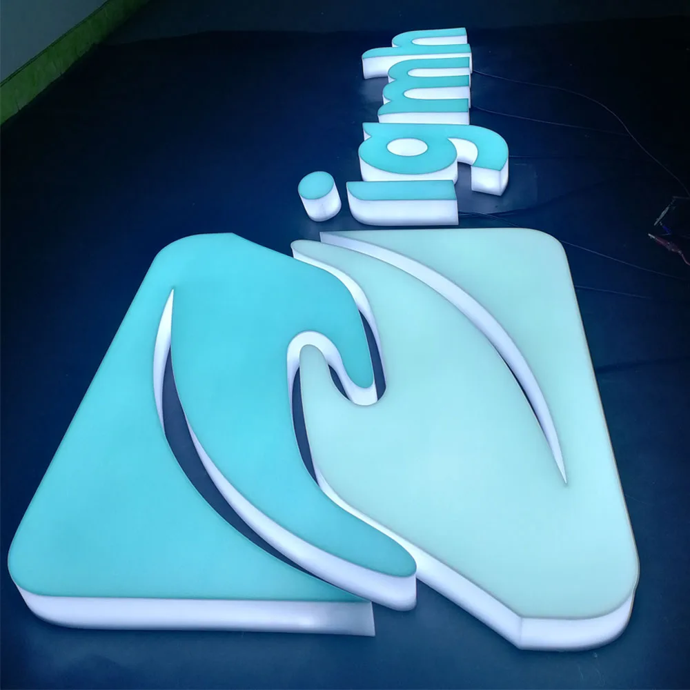 Business Advertising led acrylic letter sign and logo sinage for outdoor and indoor use