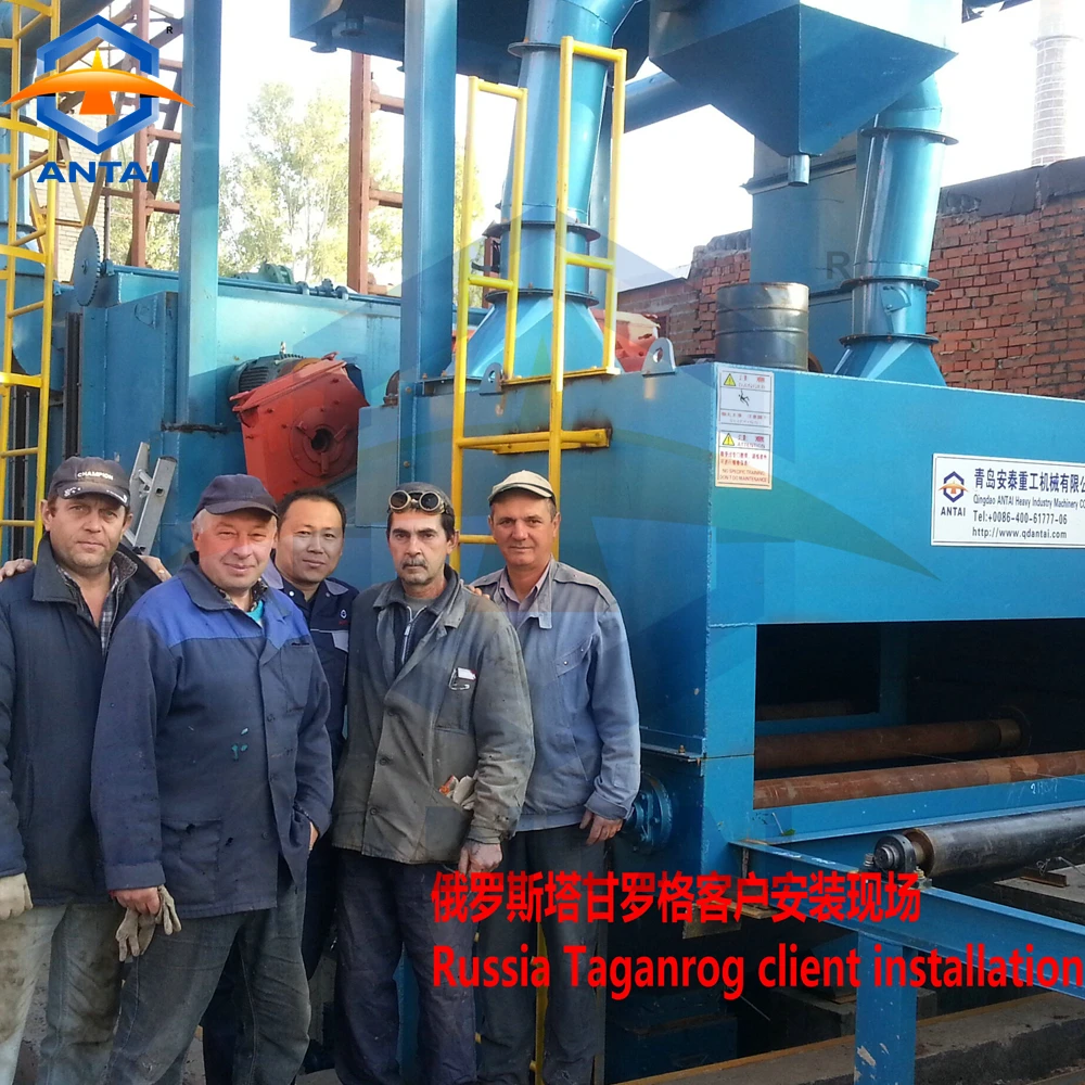 
Automatic plate shot blasting machine / blasting steel plate / plate painting machine 