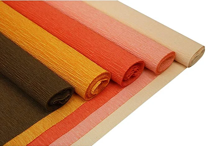 
Custom size Gift wrapping Crepe Paper Rolls For Handicraft 