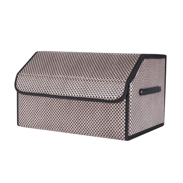 
Hot Selling Multifunction Car Organizer Storage Box PU Leather Collapsible Waterproof Car Seat Storage Box 