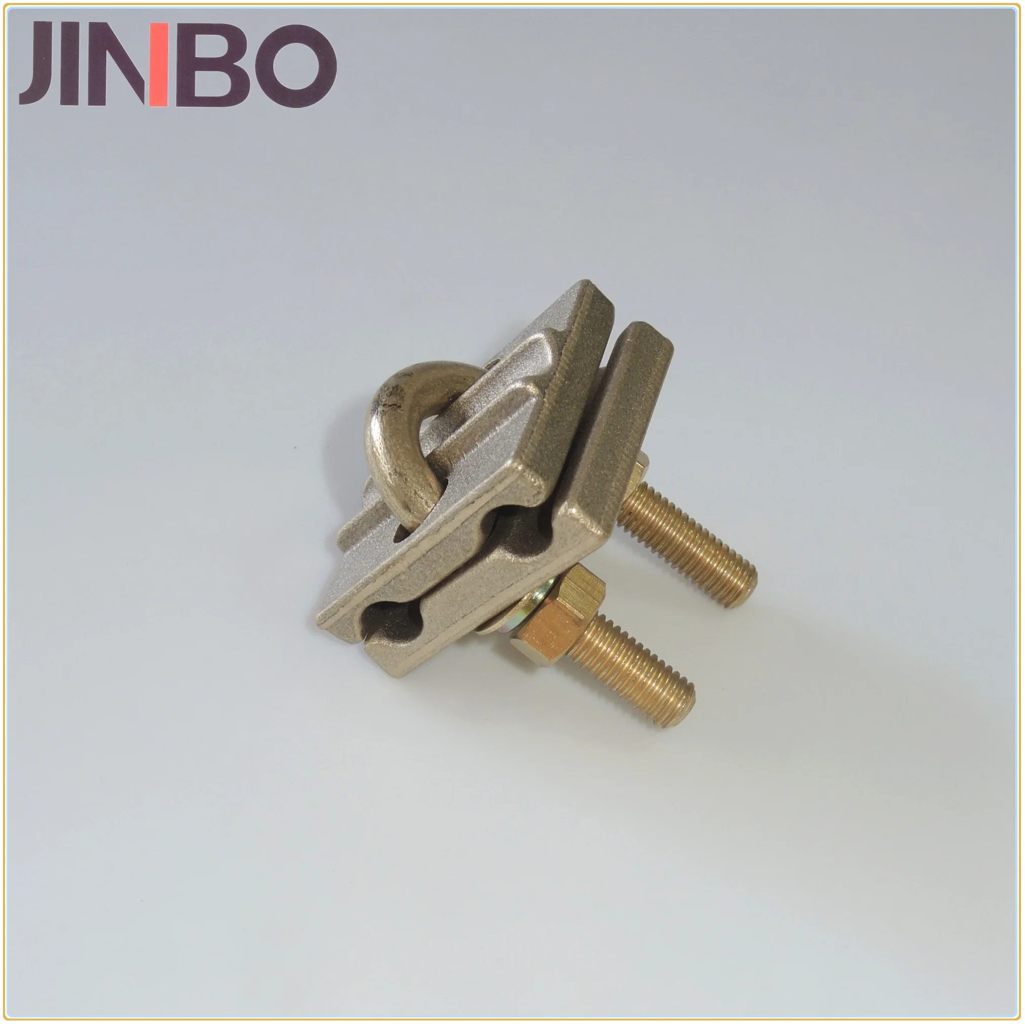 Electric Earthing Materials Brass U Bolt Clamp for Earth rod to Cable