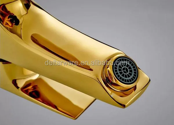 Фитинги для ванной комнаты кран раковины золотого цвета золотой смесители