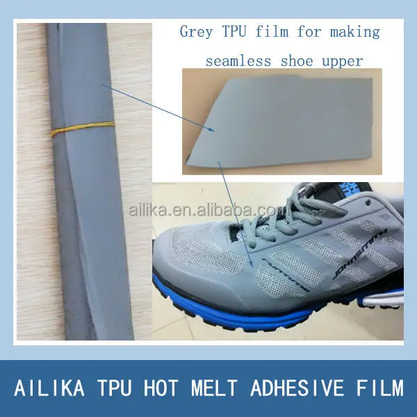 TPU leather for free sewing shoe upper making with high anti folding shoe upper mesh fabric