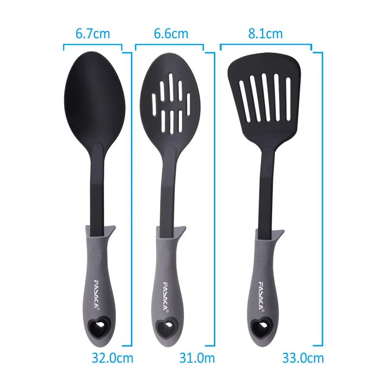 High quality kitchen nylon utensils set spatula innovative kitchen accessories cooking tool set spatula