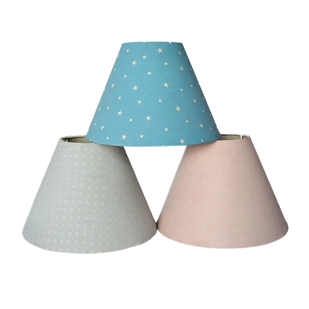 Hot sale colored TC fabric table lamp shade for children room