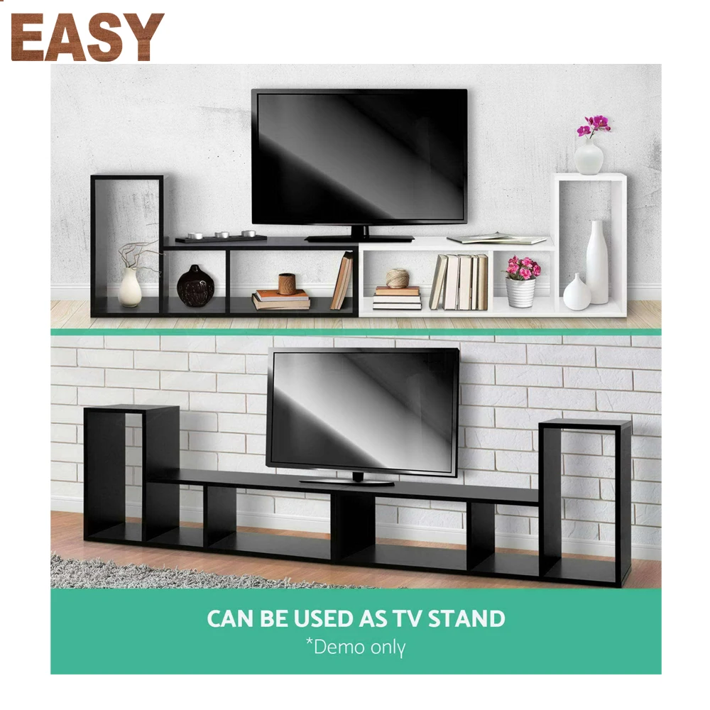 Display L Shape Cube Shelf DIY Sidetable Cabinet Storage Corner-Bookshelf Ladder