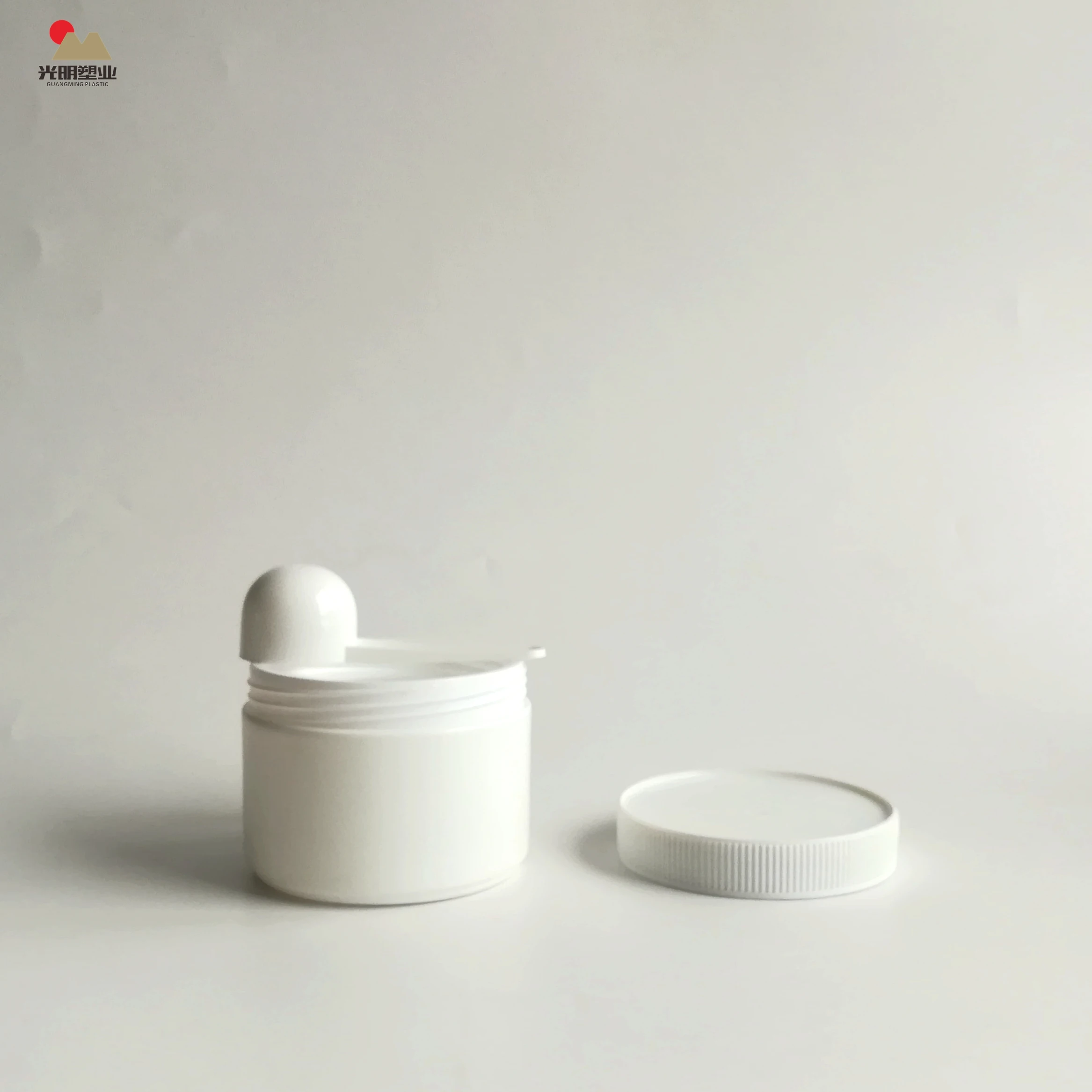 Food Grade 100g 120g white round HDPE protein powder Plastic Jar