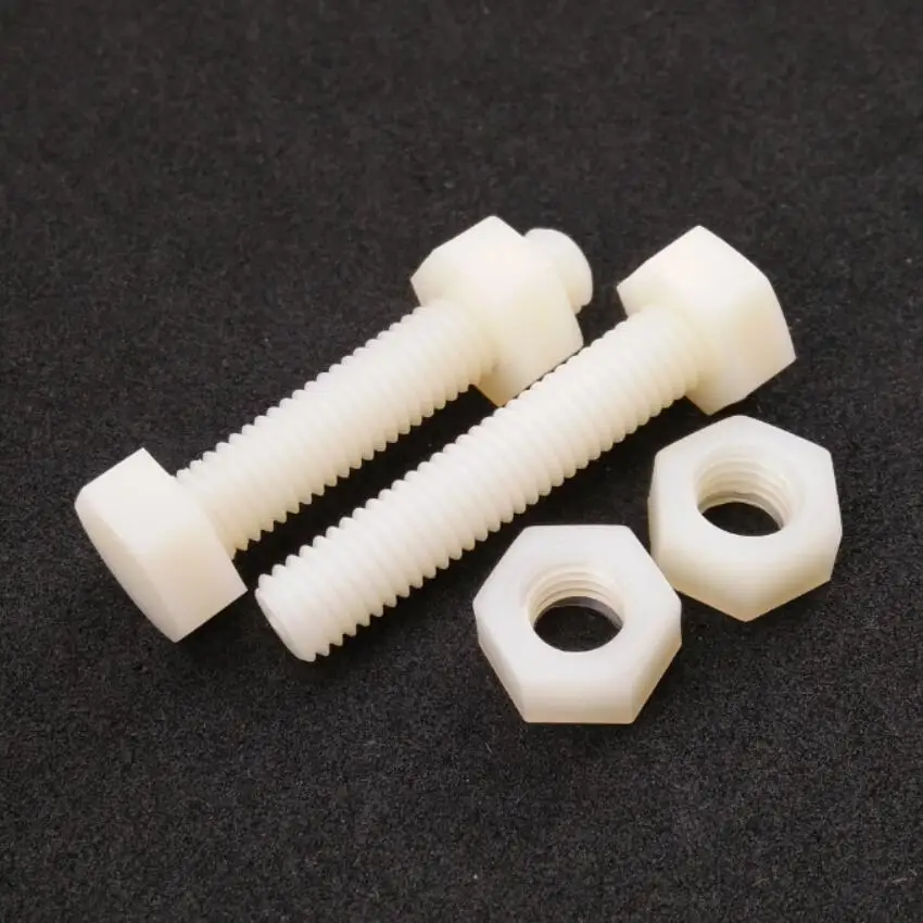 Standard Plastic Hex bolts Assembled Nuts for M5 Thread Fastener