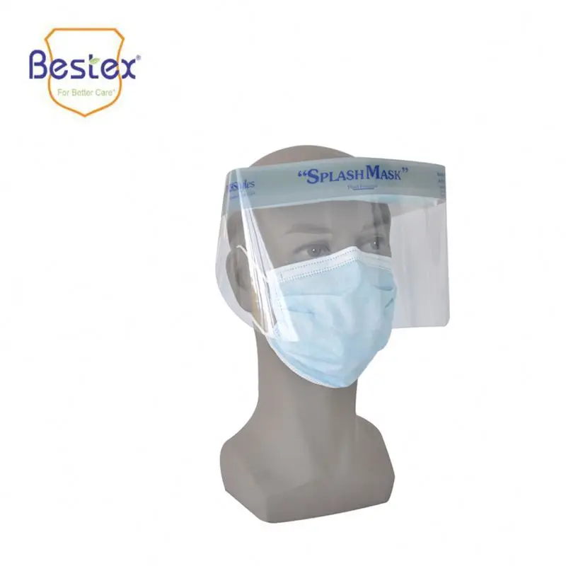 
Plastic Full Fashion face shield 32*22CM double anti fog plastic medical face shield 