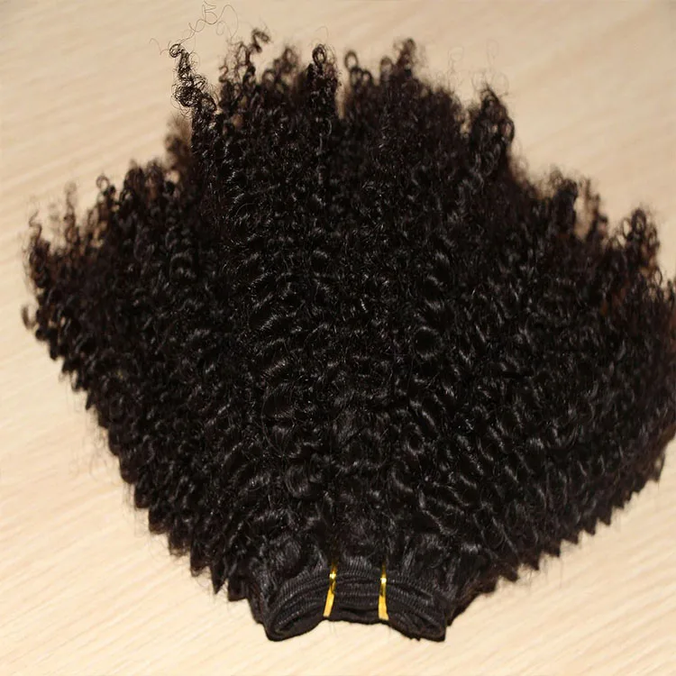 Malaysian virgin afor kinky curly bulk human hair weaving wholesale in south africa