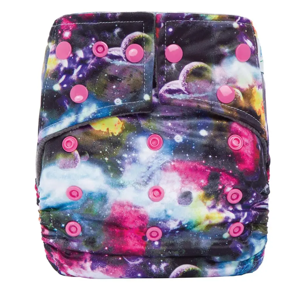 2021 Ananbaby New Design Pocket Style Ecological Reusable Bamboo Charcoal Cloth Diaper