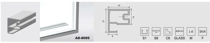Специальный кабинет алюминиевый Dustfree закаленное