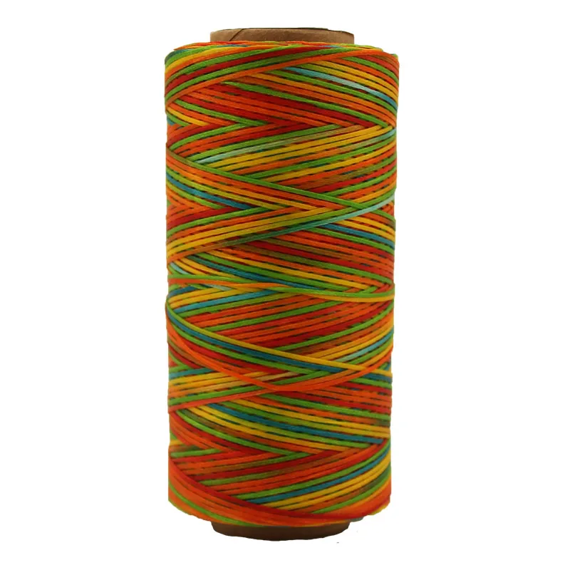 150D/16 Manufacturer Wholesale Leather Sewing Polyester High Strength Braid Flat Wax Thread