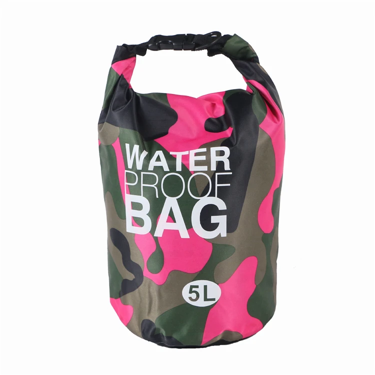 Premium Waterproof Pink Camouflage dry bag Sack Best For Camping Hiking Keeps Your Personal Items Safe & Dry