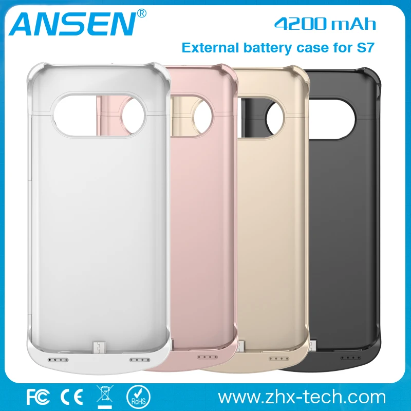в сша оптовая торговля внешний аккумулятор 4200 мач батареи телефона банка Samsung S7 S7 края беспроводного зарядного устройства