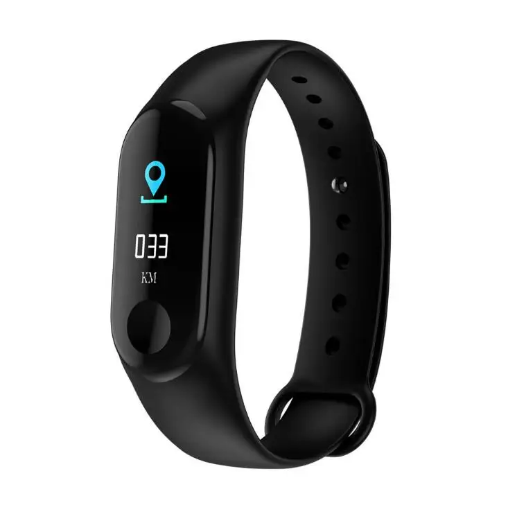 
Hot selling M3 PLUS smart bracelet new color screen blood pressure heart rate monitoring waterproof sports bracelet 