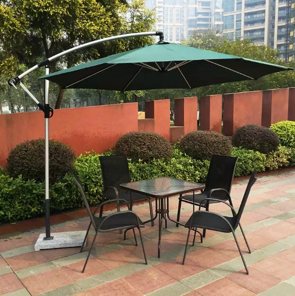 outdoor garden advertising umbrella beach with base