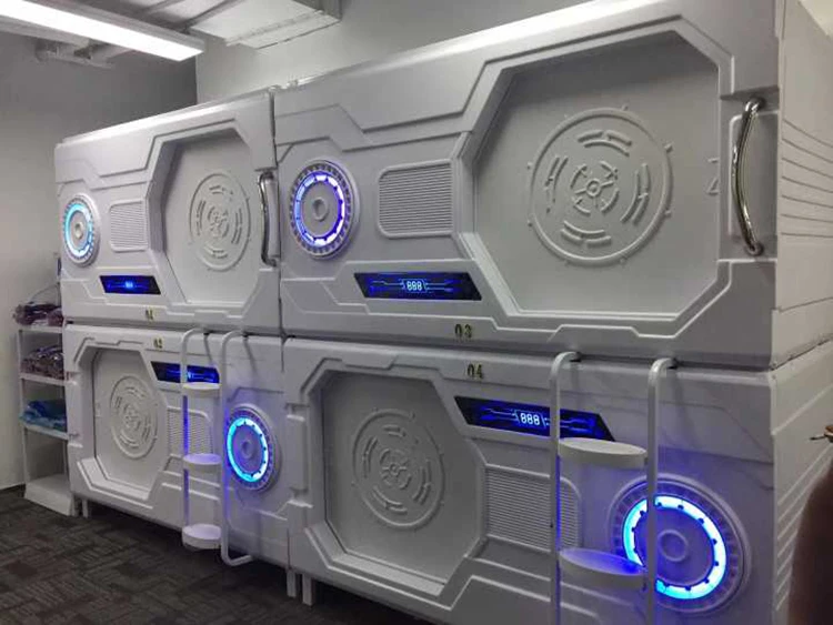 
Single apartment large space sleeping pod ABS materials capsule bunk bed 