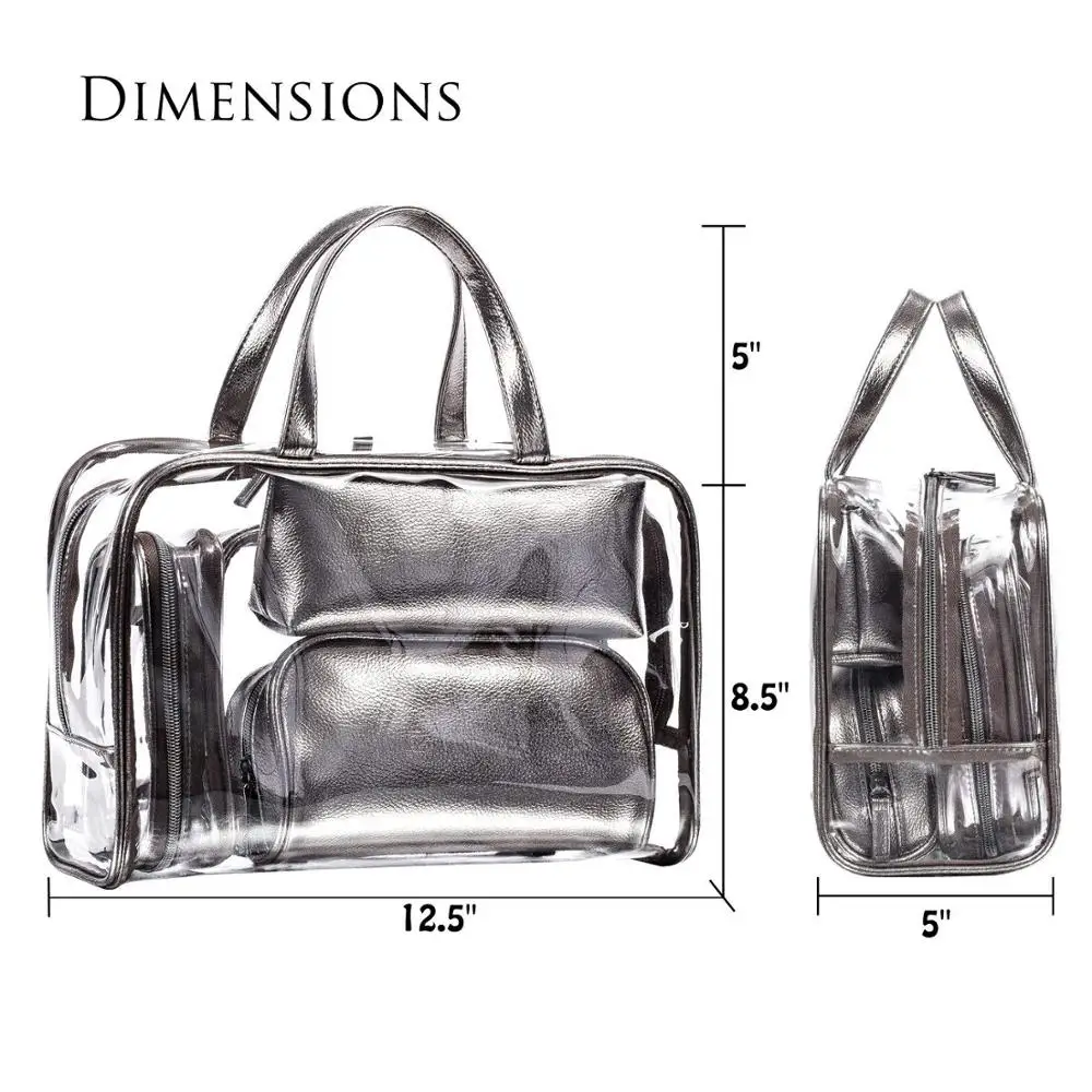 China Supplier Most Popular Product Travel Transparent PVC Cosmetic Clear Bag