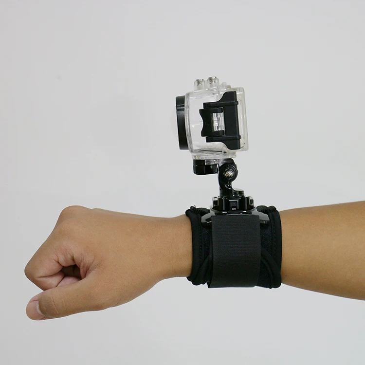 
Go pro Accessories 360 Degree Rotating Wrist Hand Strap Band Mount Holder For Go Pro He ro 4 2 3 3+ SJ4000 Action Camera YD-ZH07 